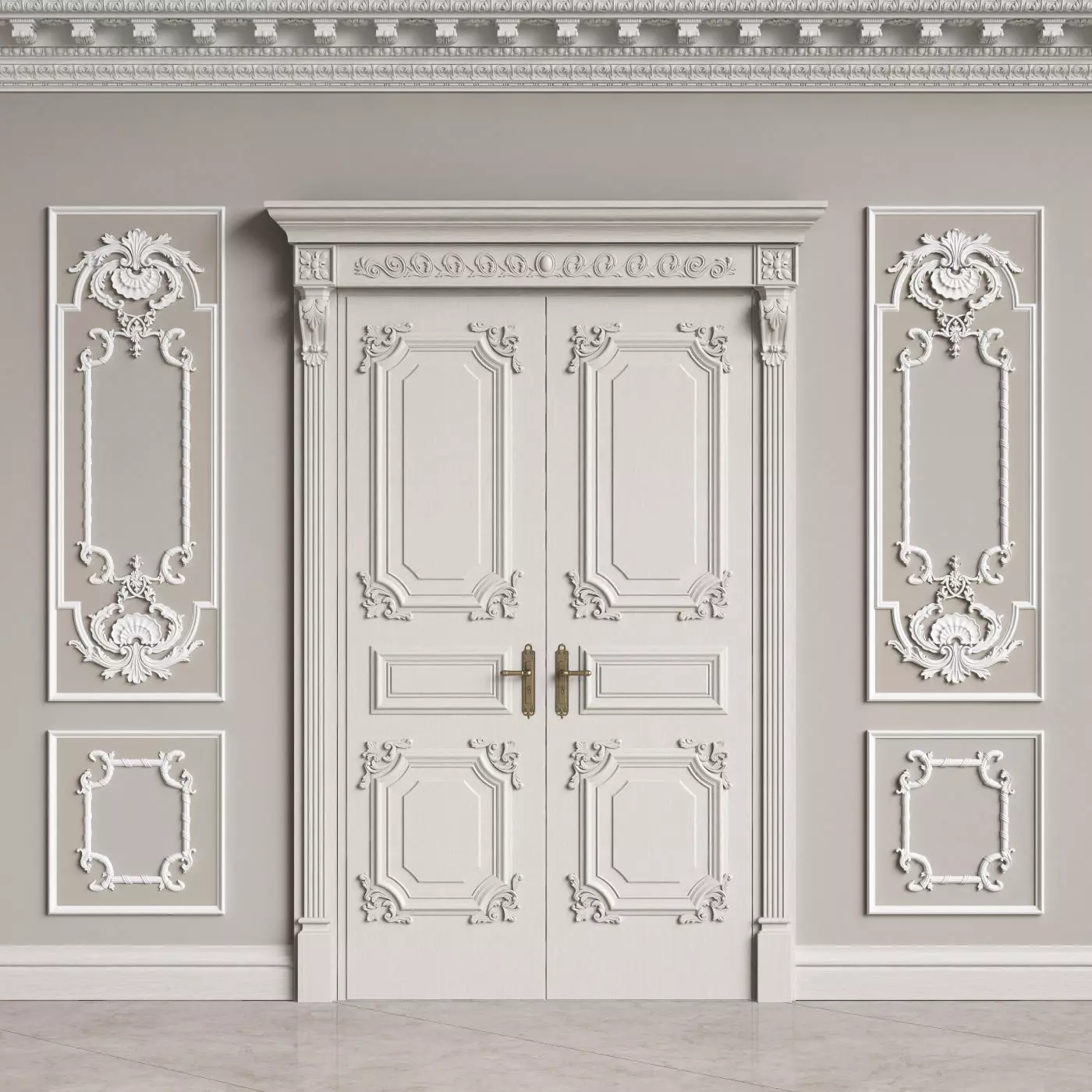 Classic Interior Decor 2 3D model