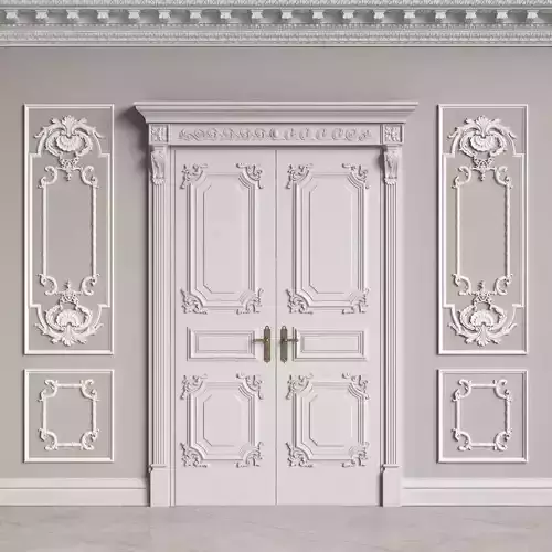 Classic Interior Decor 2 3D model