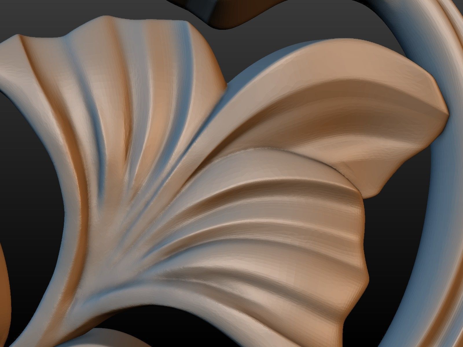 Earring ornate ornament 3D print model_13