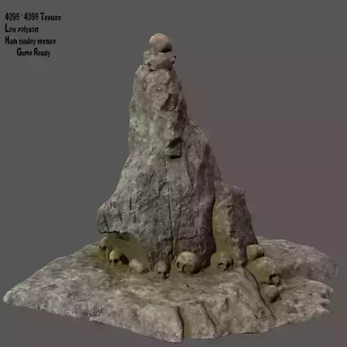 skull rock with skulls on top