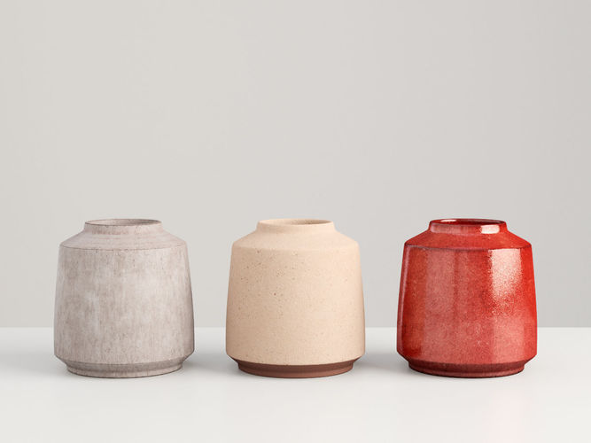 Vase Collection - three kinds  3D model