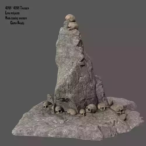 skull rock with skulls