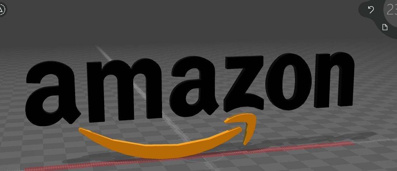 Amazon Logo Free low-poly 3D model_3