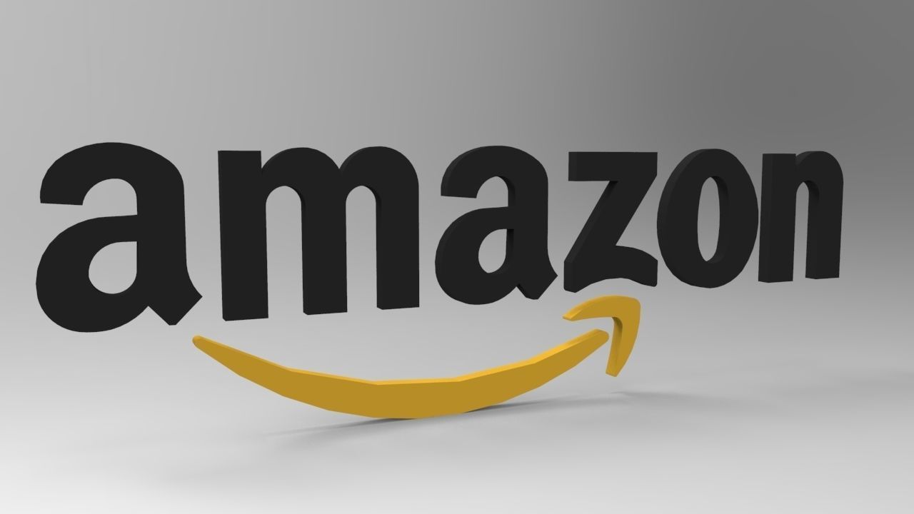 Amazon Logo Free low-poly 3D model_2
