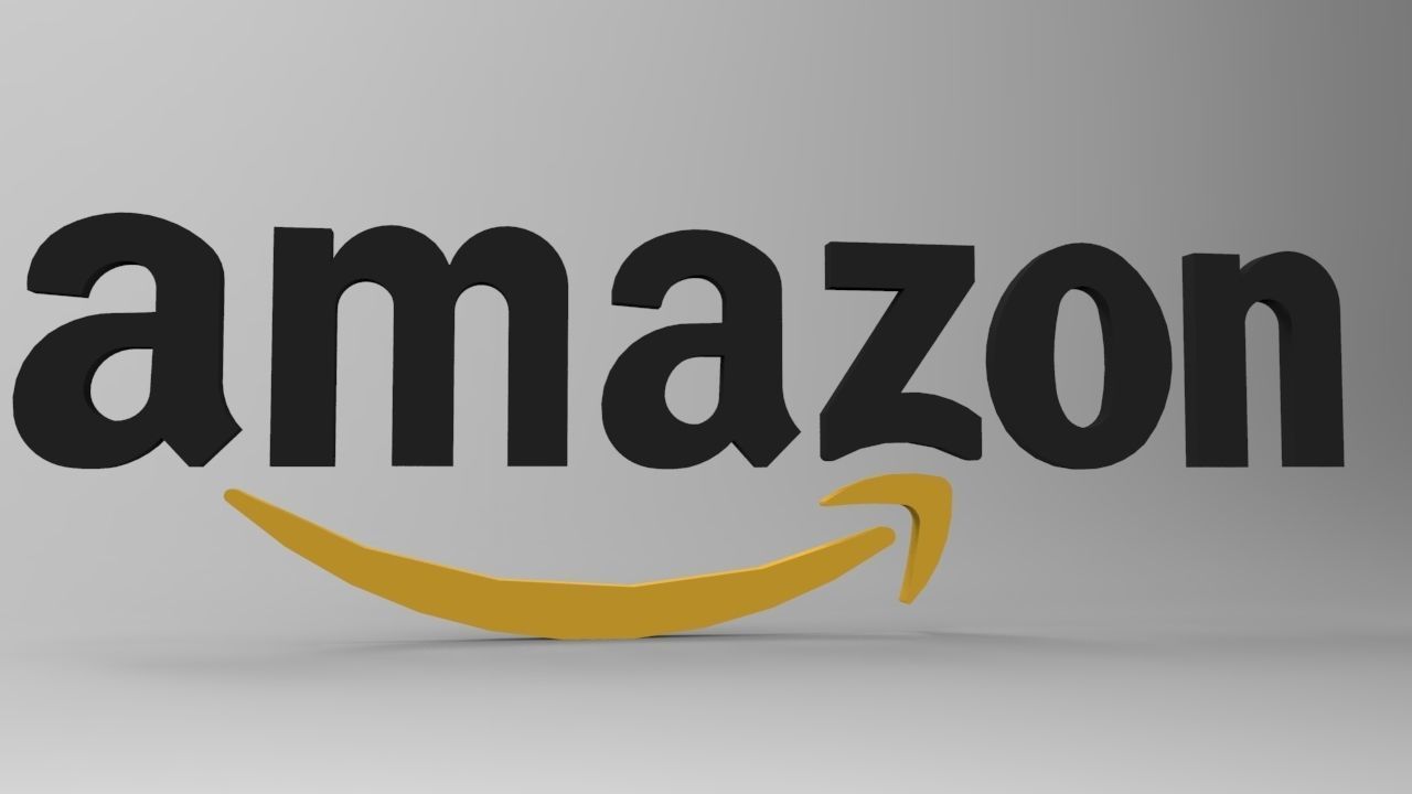 Amazon Logo Free low-poly 3D model_1