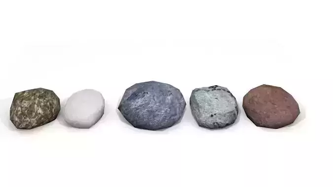 poly rock - stone 3D print model