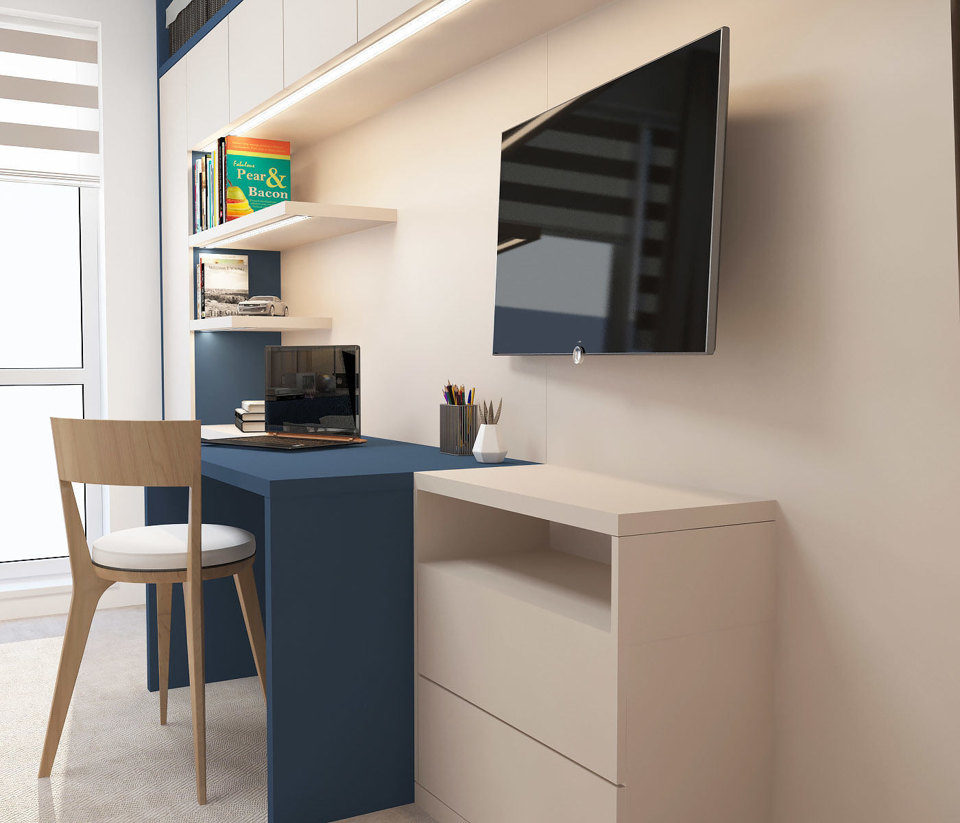 KIDS ROOM NAVY 3D model_3
