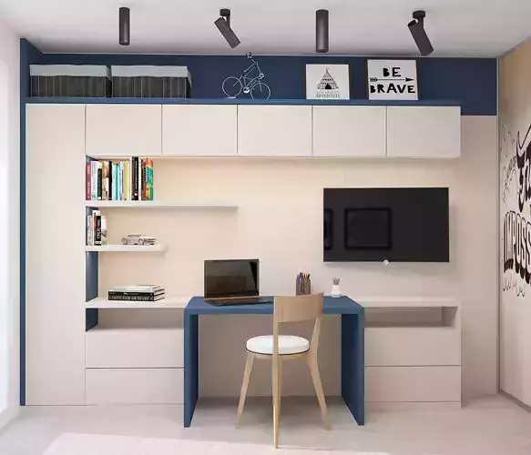 KIDS ROOM NAVY 3D model