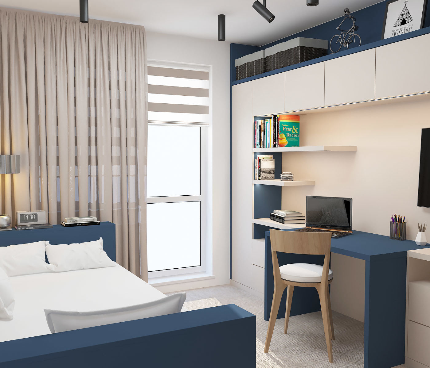 KIDS ROOM NAVY 3D model_4