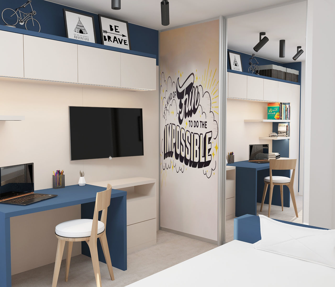 KIDS ROOM NAVY 3D model_1