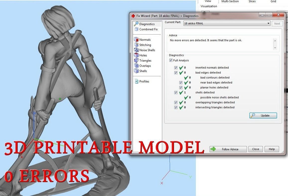 Sculpture girl  3D print model_1