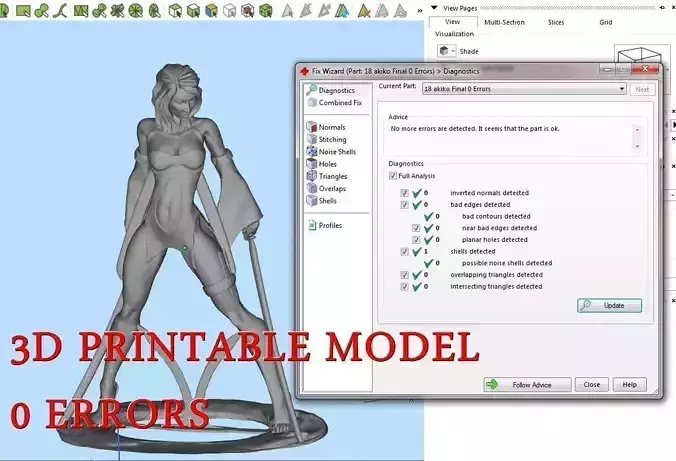 Sculpture girl  3D print model Sculpture girl  3D print model
