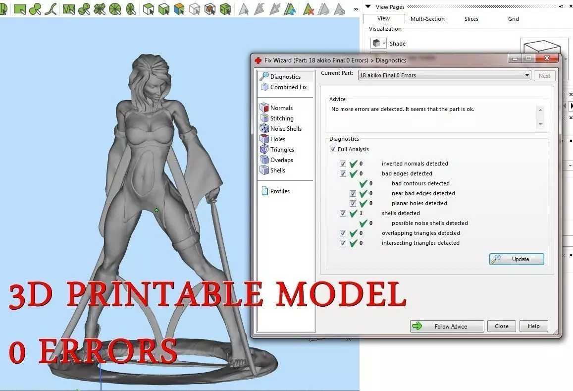 Sculpture girl  3D print model_0