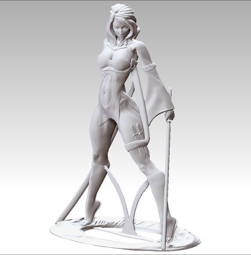 Sculpture girl  3D print model_9