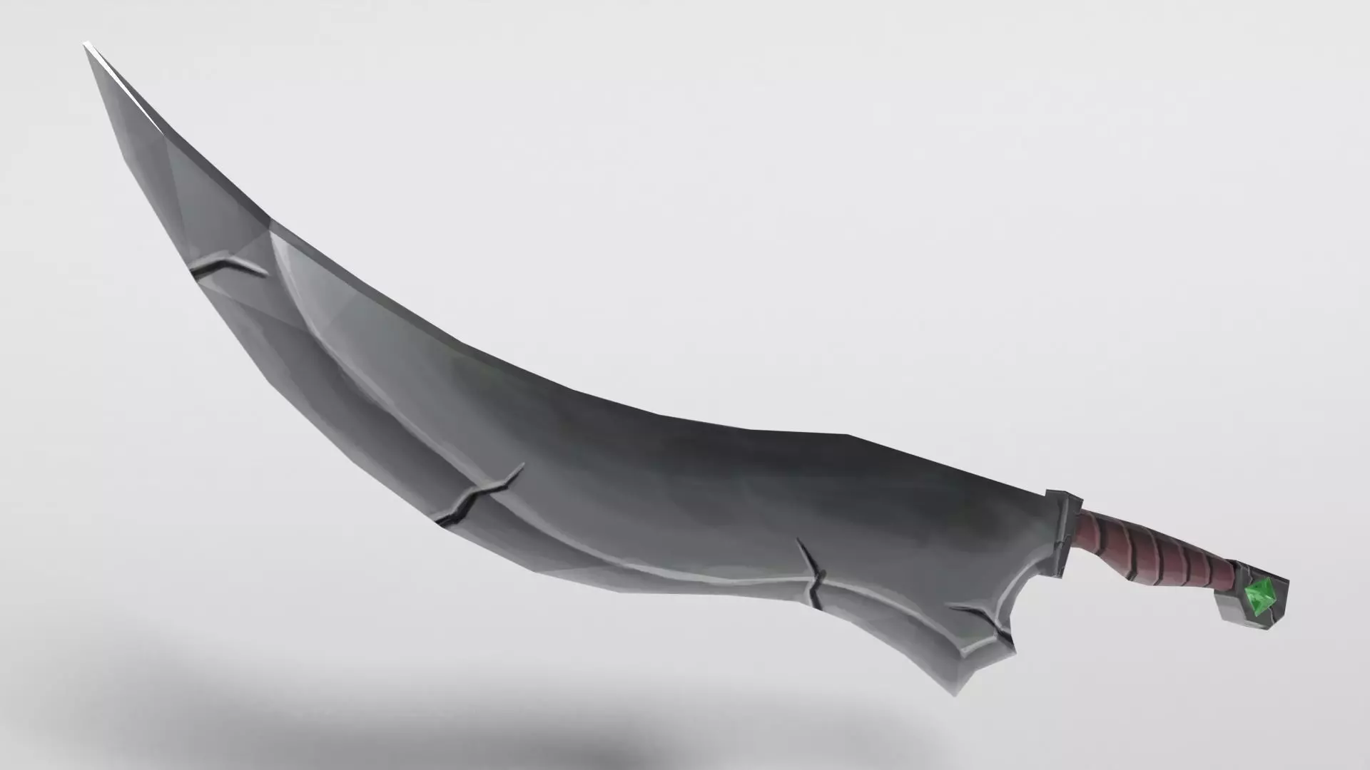 Stylized Sword Low-poly 3D model_0