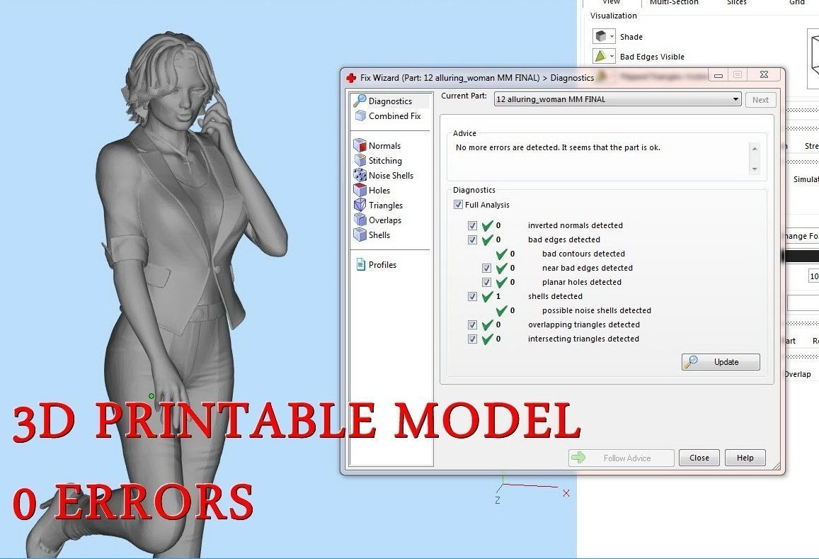 Sculpture girl 3D print model_1