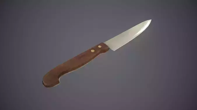 Low poly kitchen knife 