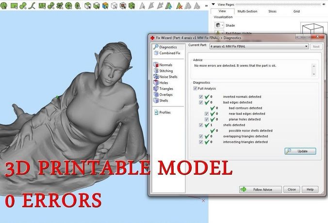 Sculpture girl 3D print model