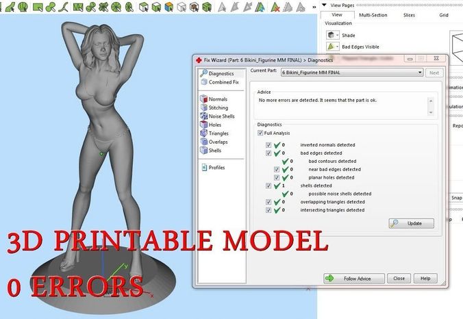 Sculpture girl 3D print model