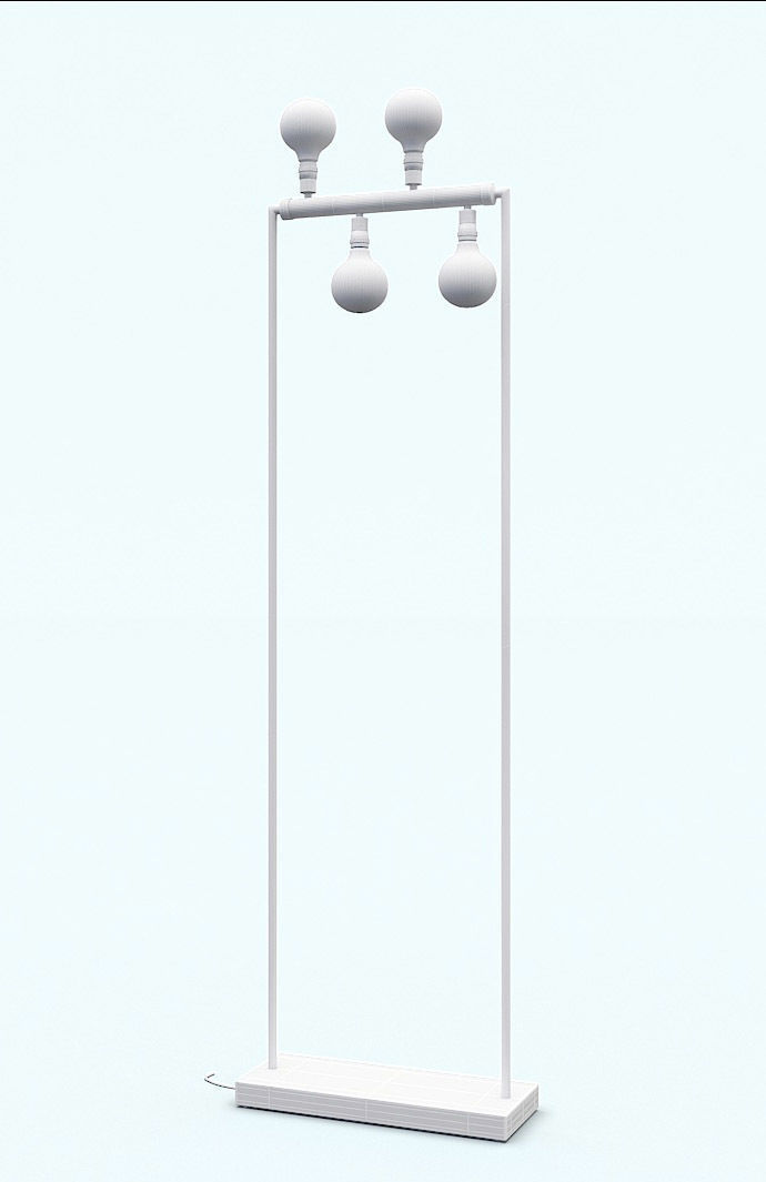 Floor Lamp 3D model_3