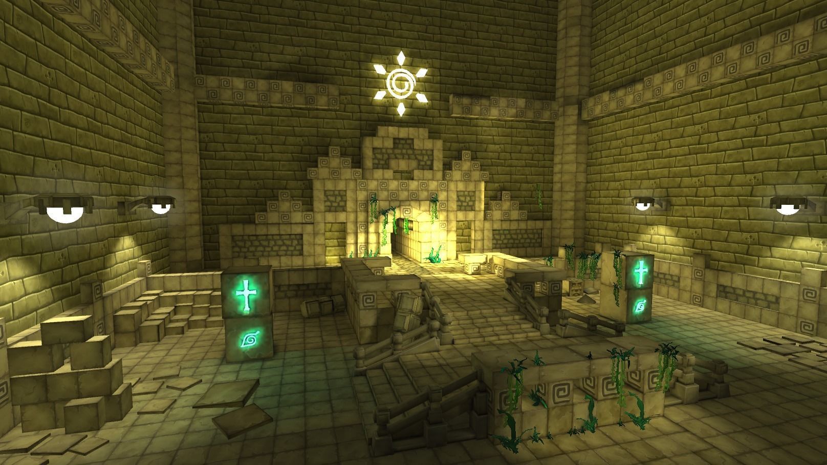 Cartoon Temple Building Kit Lite Free low-poly 3D model_9