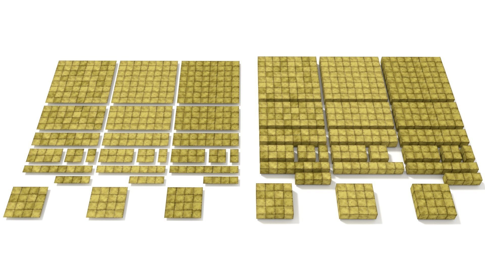 Cartoon Temple Building Kit Lite Free low-poly 3D model_19