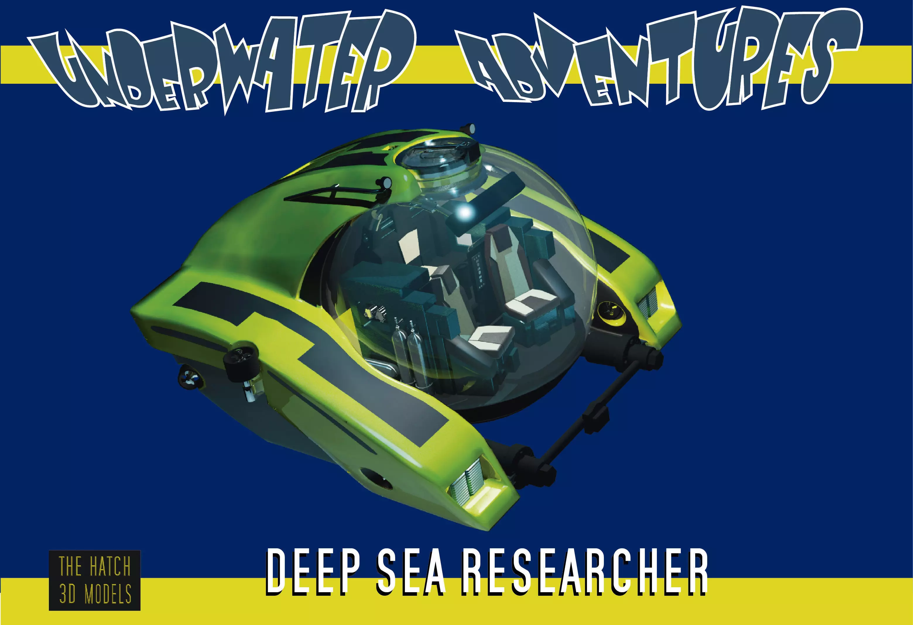 Deep Sea Research minisub 3D model