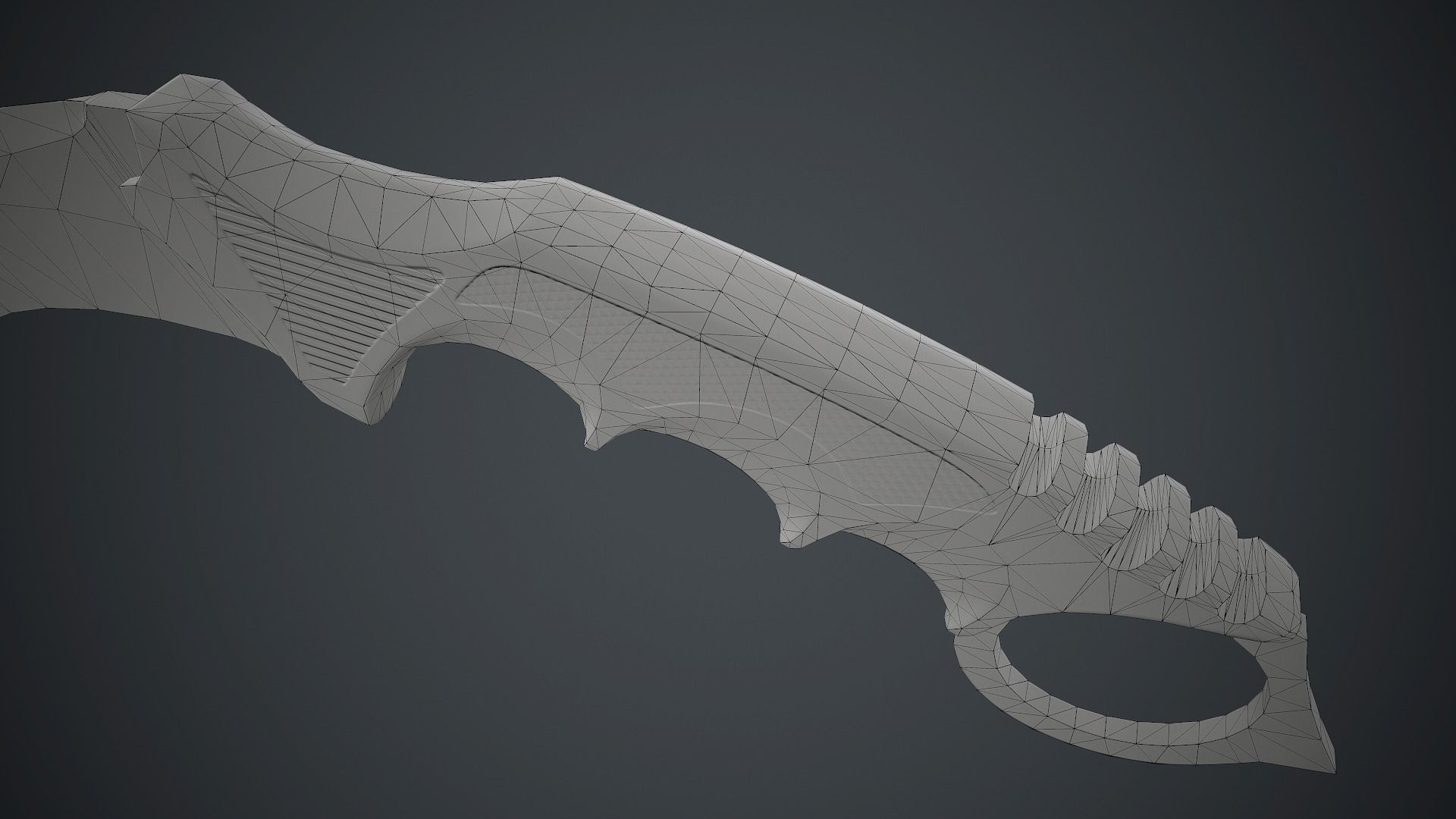 Karambit Knife PBR Game Ready Low-poly 3D model_20