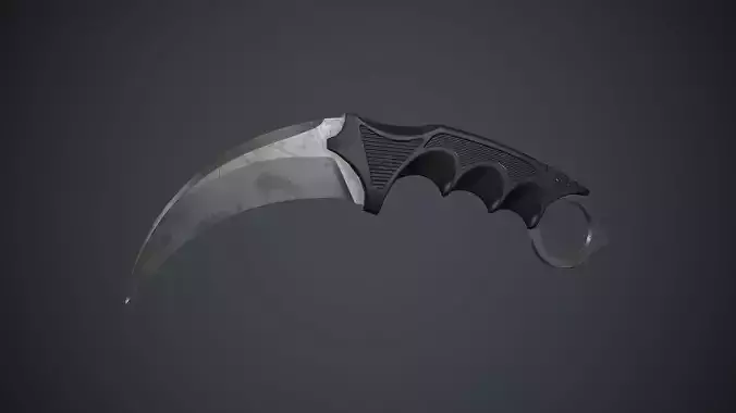 Karambit Knife PBR Game Ready Low-poly 3D model Karambit Knife PBR Game Ready Low-poly 3D model