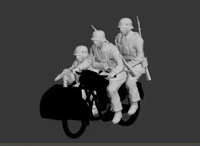 German soldiers 3D print model