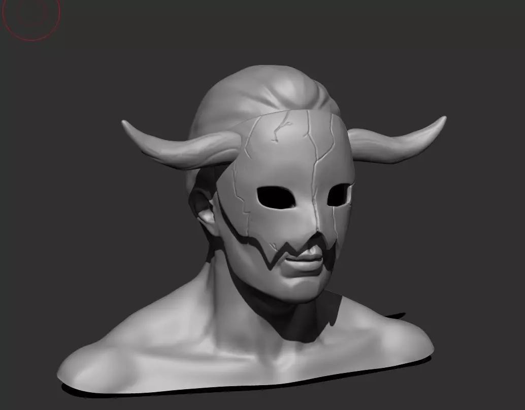 Akatsuki no yona shin ah mask cosplay 3D print model_0