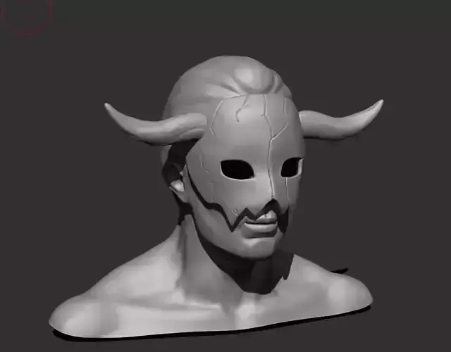 Akatsuki no yona shin ah mask cosplay 3D print model