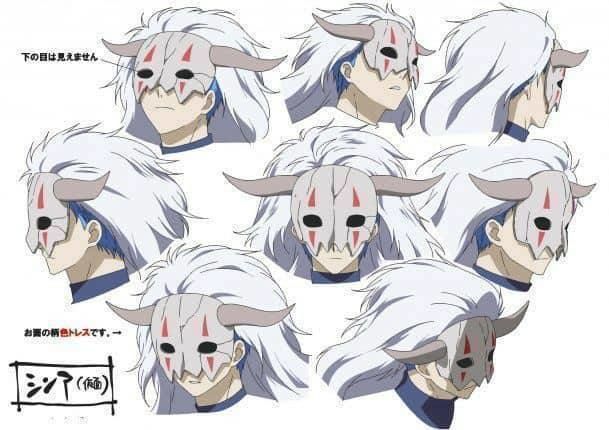 Akatsuki no yona shin ah mask cosplay 3D print model_5