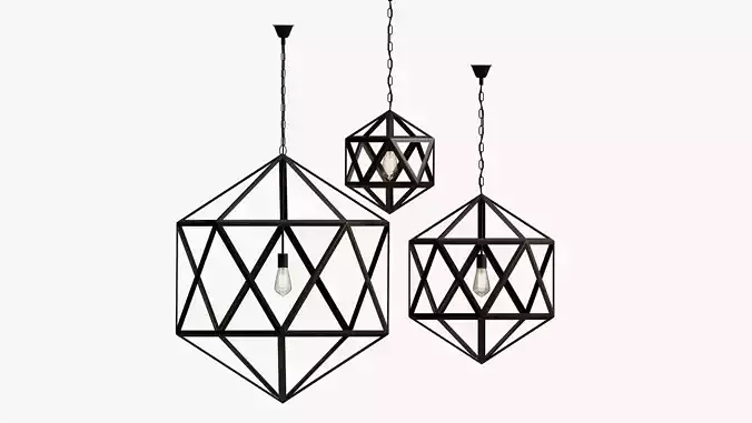 chandelier loft polyedra