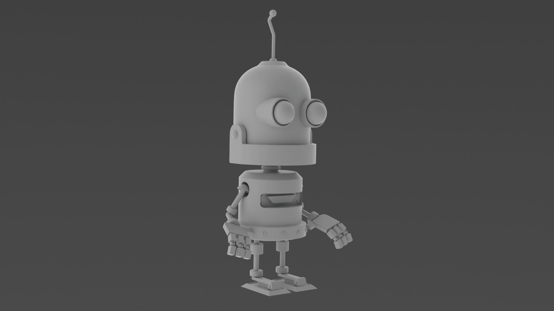 Robot Kid 3D model_2