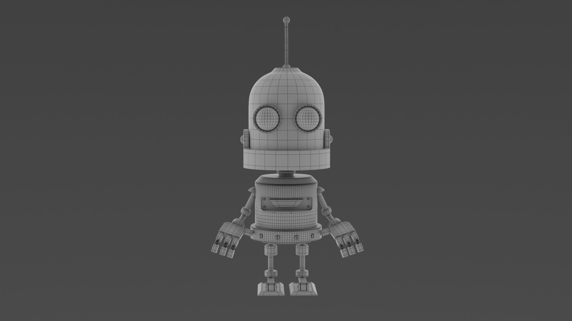 Robot Kid 3D model_3