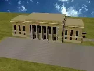 Union Station Low-poly 3D model