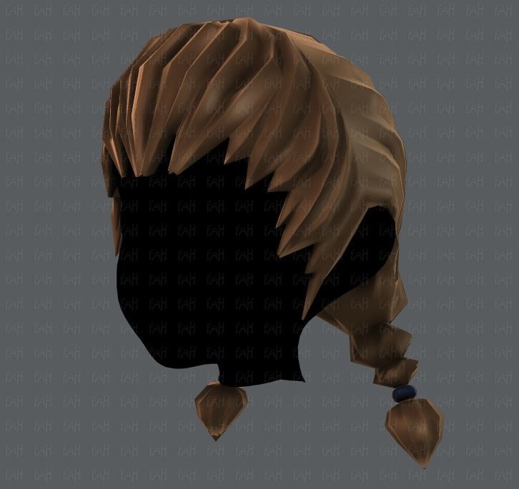 3D Hair style for girl V06 Low-poly 3D model_24