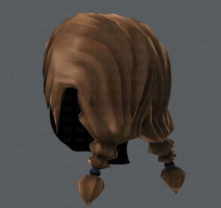 3D Hair style for girl V06 Low-poly 3D model_22