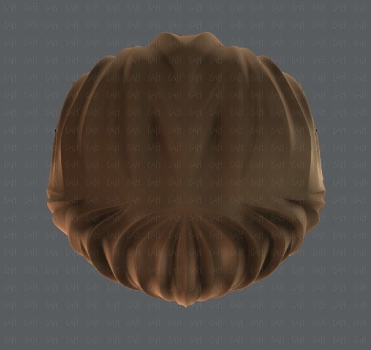 3D Hair style for girl V06 Low-poly 3D model_33