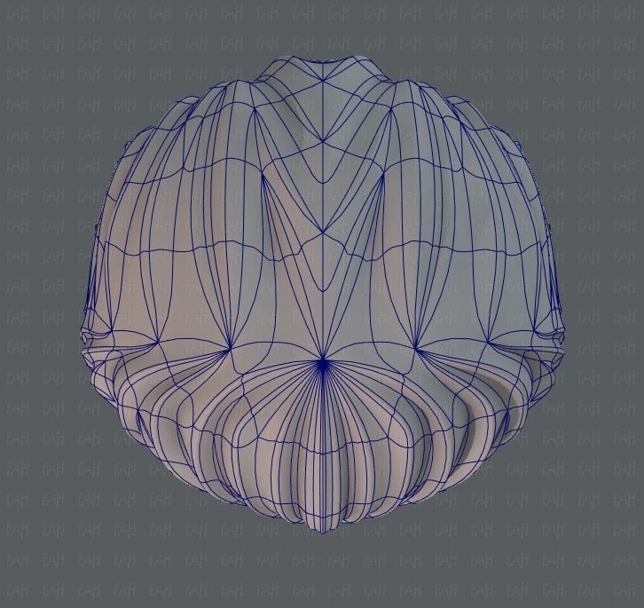 3D Hair style for girl V06 Low-poly 3D model_34