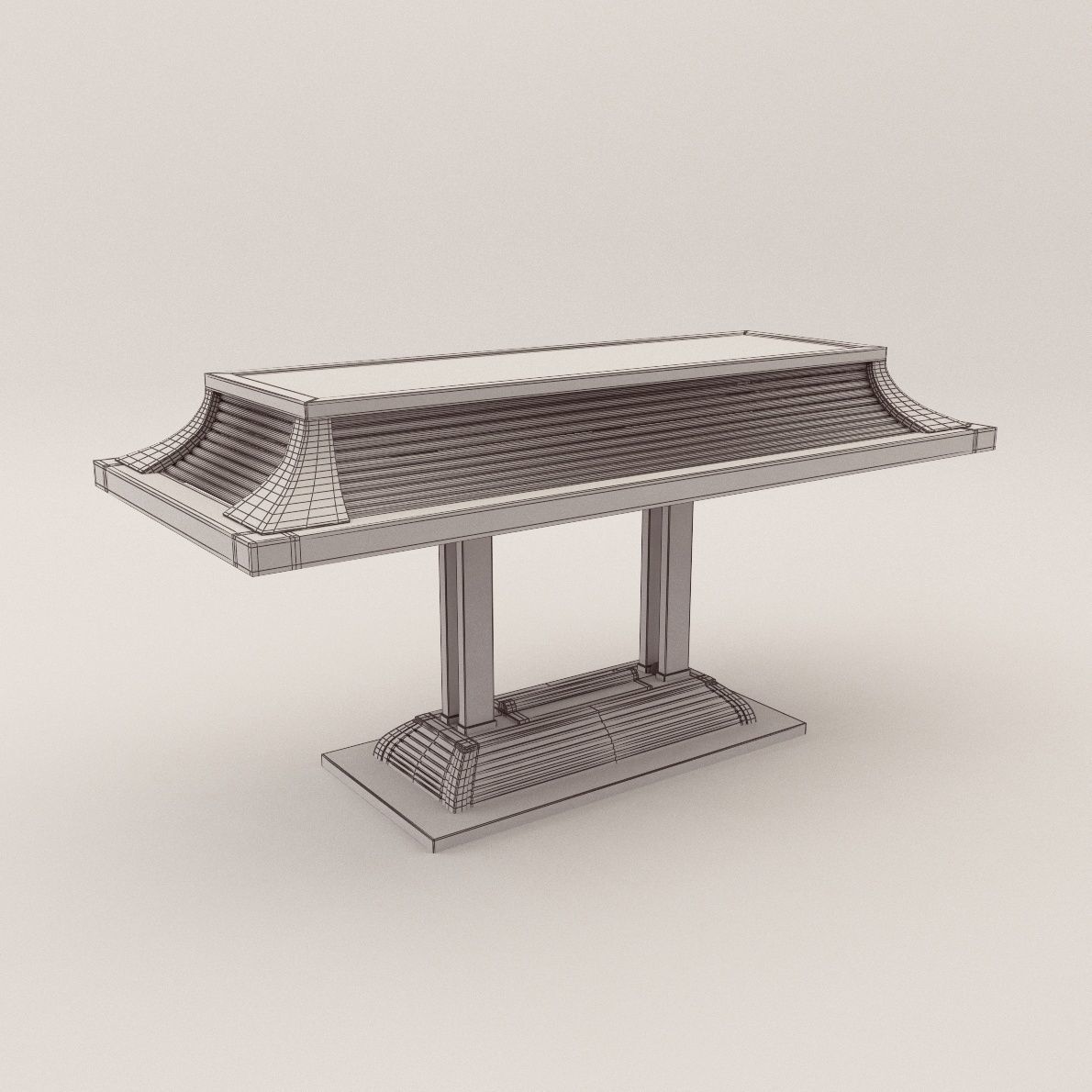 Desk lamp Paris - Art Deco style 3D model_2