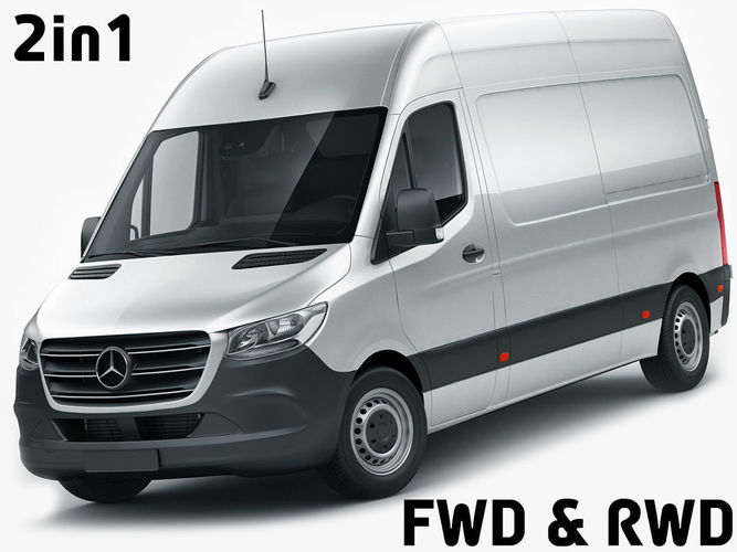 Mercedes Sprinter 2018 high roof 3D model