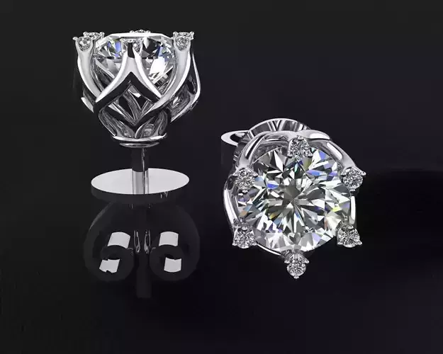WHITEFLASH EARRING 70 3D print model