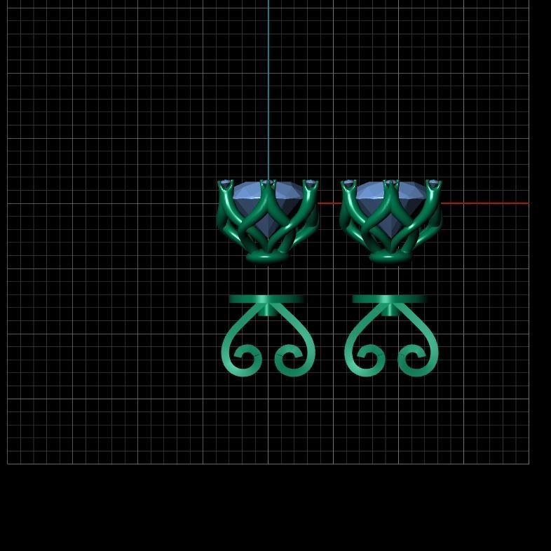 WHITEFLASH EARRING 70 3D print model_4