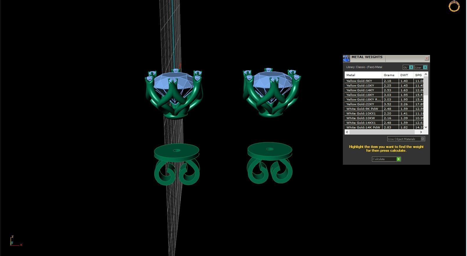 WHITEFLASH EARRING 70 3D print model_1