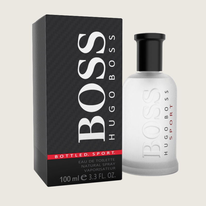 Hugo Boss Bottled Perfume Low-poly 3D model_1