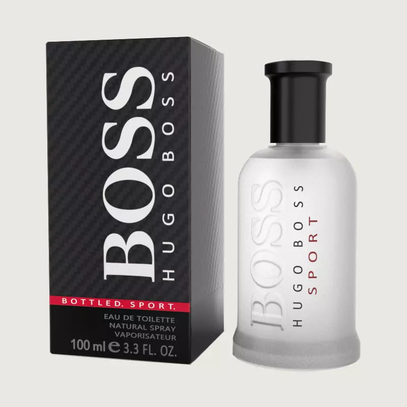 Hugo Boss Bottled Perfume Low-poly 3D model_0