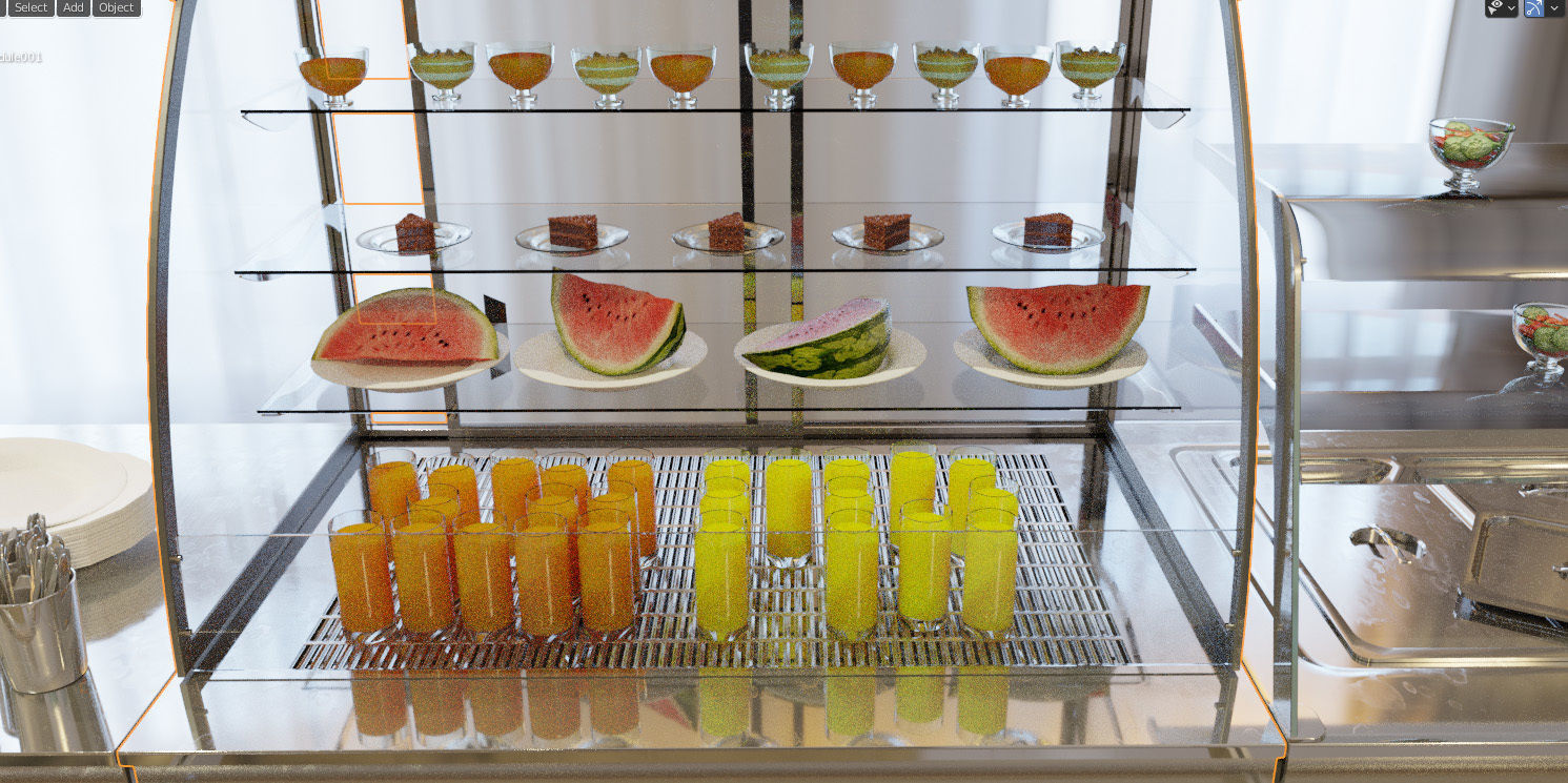 SIFA Lunch bar 3D model_22