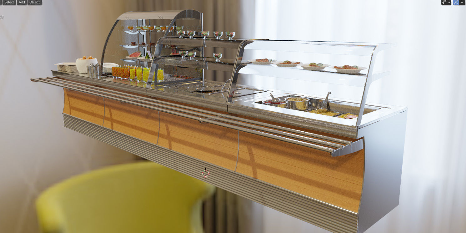 SIFA Lunch bar 3D model_17
